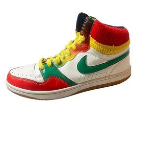 Vintage Nike Women's Court Force Hi Casual Jamaica Reggae Rasta Edition Size 10